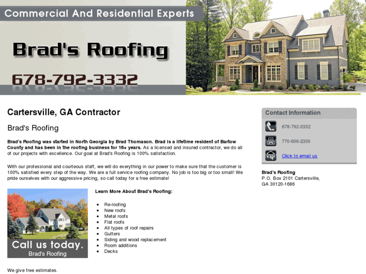 www.bradsroofingga.com