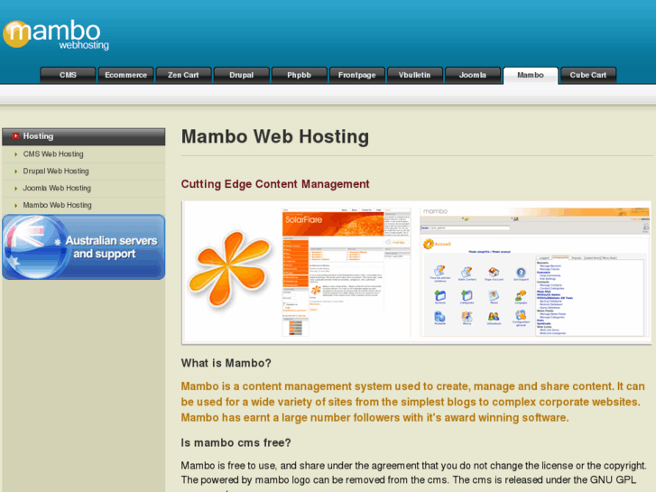 www.mambowebhosting.com.au