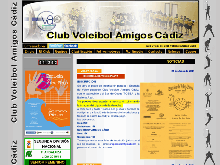 www.voleibolamigoscadiz.es