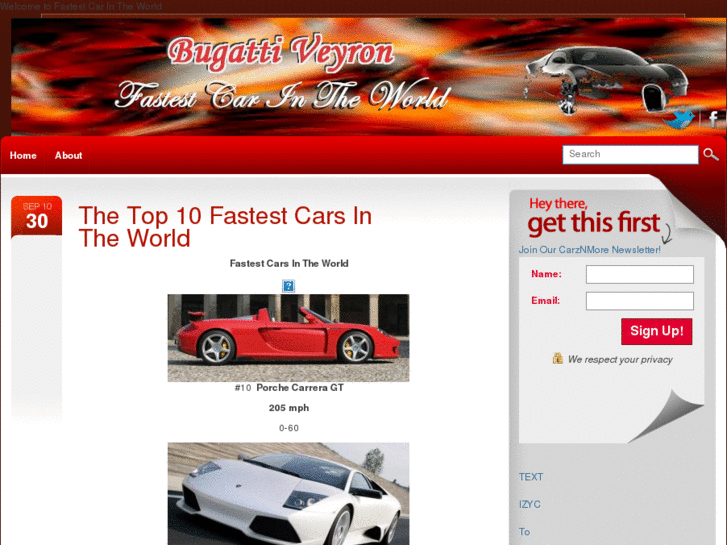 www.fastestcarintheworld.info