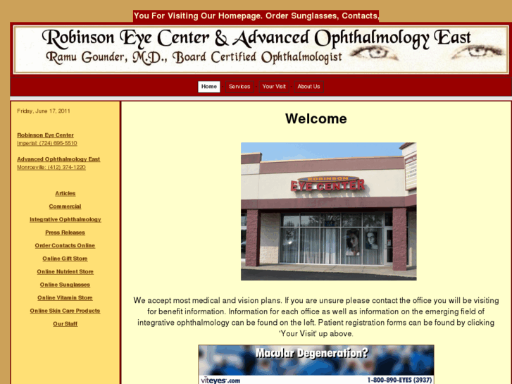 www.robinsoneyecenter.com