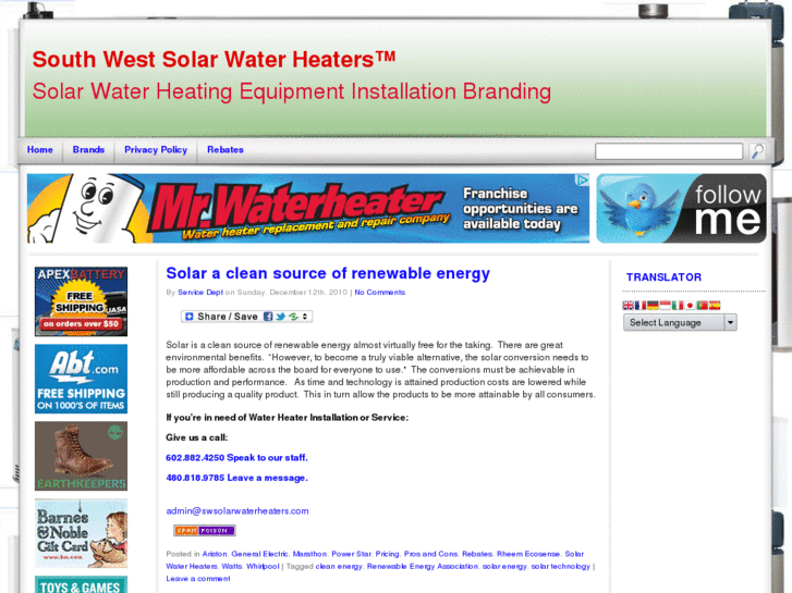 www.swsolarwaterheaters.com