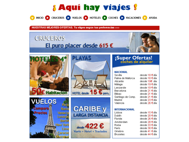 www.aquihayviajes.es