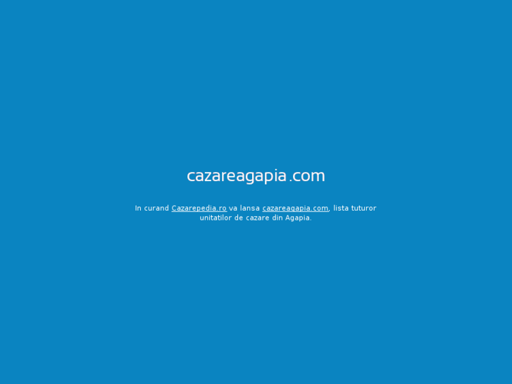 www.cazareagapia.com