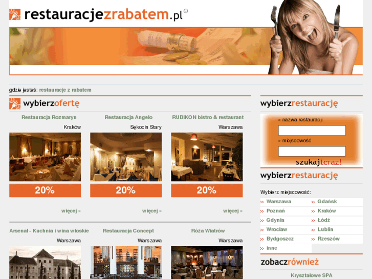 www.restauracjezrabatem.pl