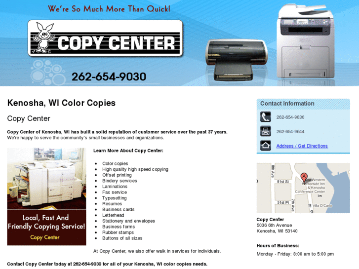 www.copycenterkenosha.com