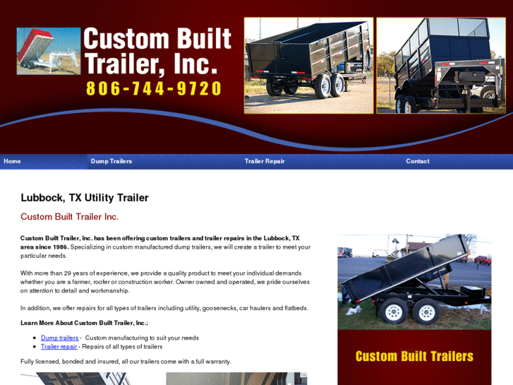 www.custombuilttrailerstx.com