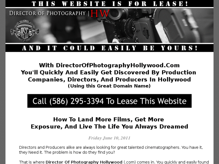 www.directorofphotographyhollywood.com