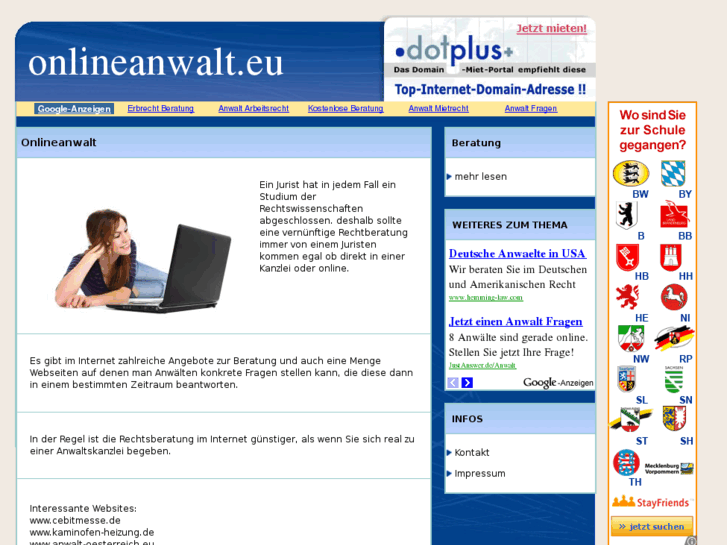 www.onlineanwalt.eu