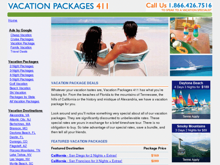 www.vacationpackages411.com