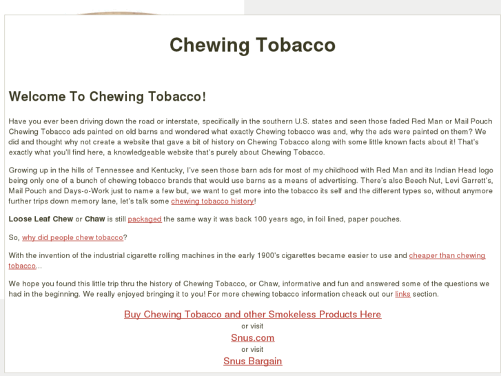 www.chewingtobacco.biz