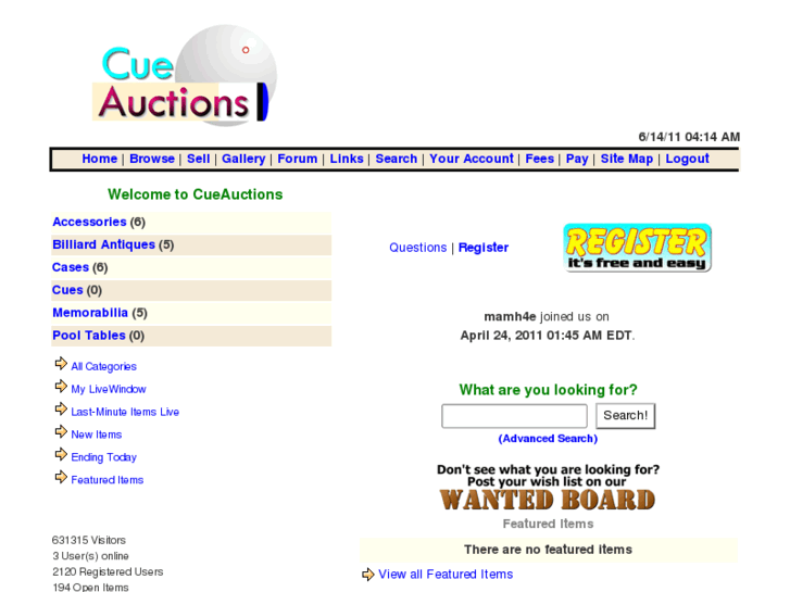 www.cueauctions.com