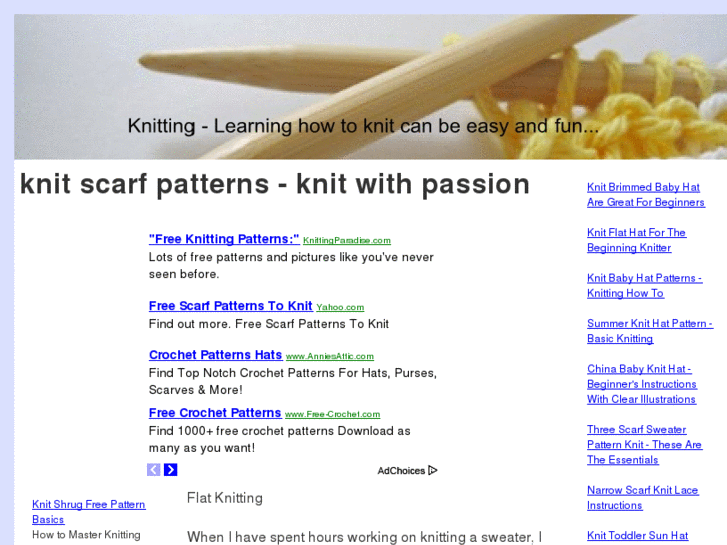 www.freeknitscarfpatterns.com