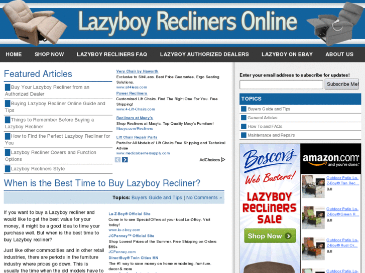 www.lazyboyreclinersonline.com