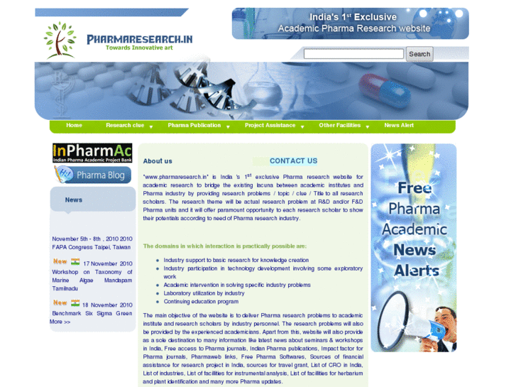 www.pharmaresearch.in