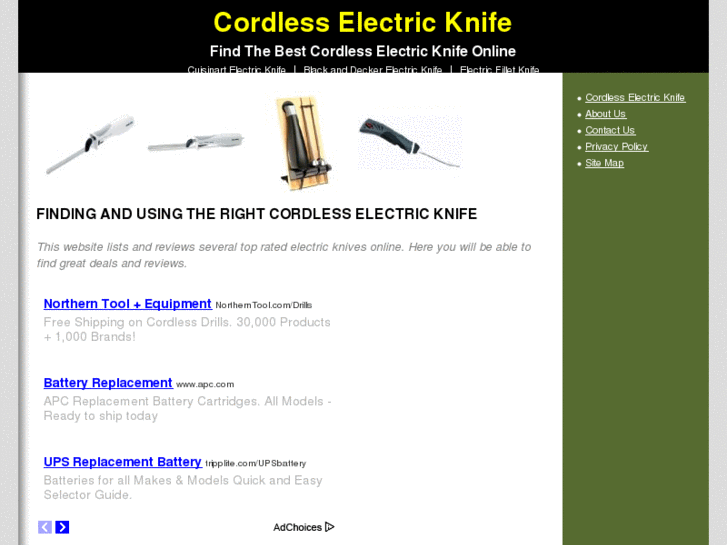 www.cordlesselectricknifechoice.com