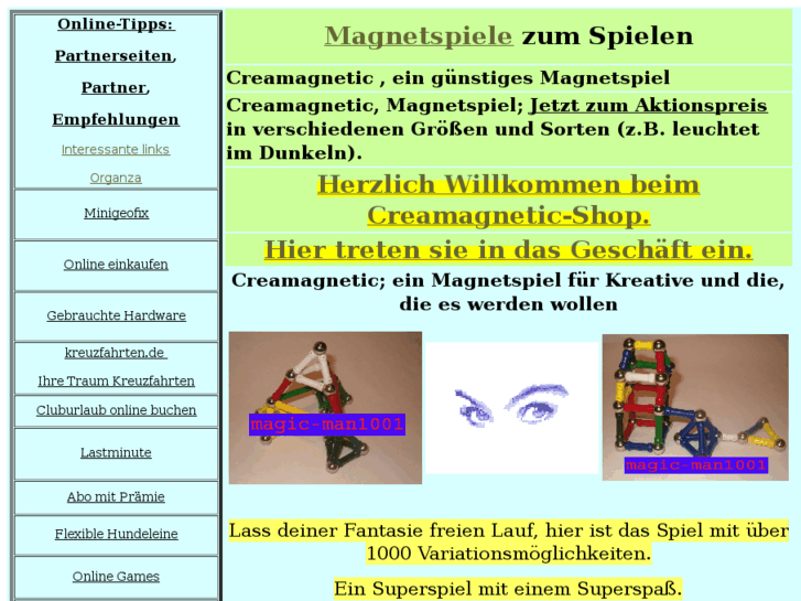 www.creamagnetic-spiele.de