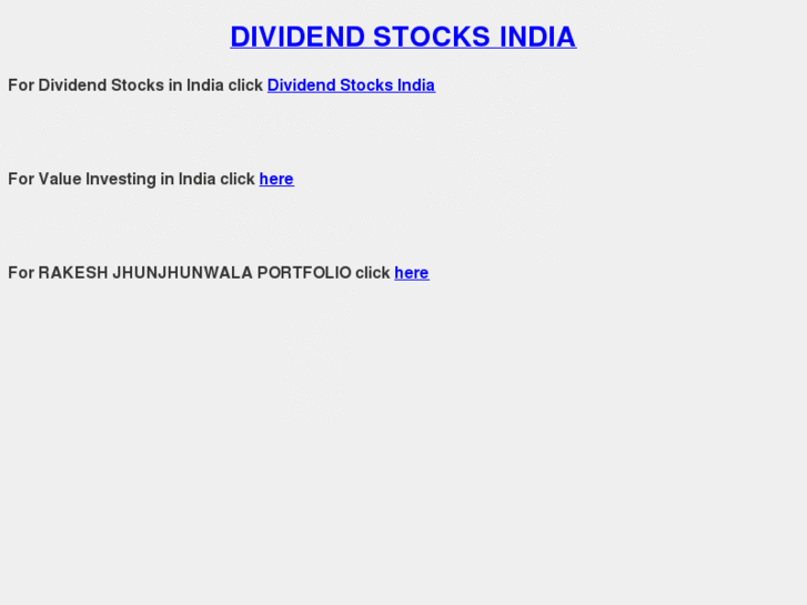 www.dividendstocksindia.com