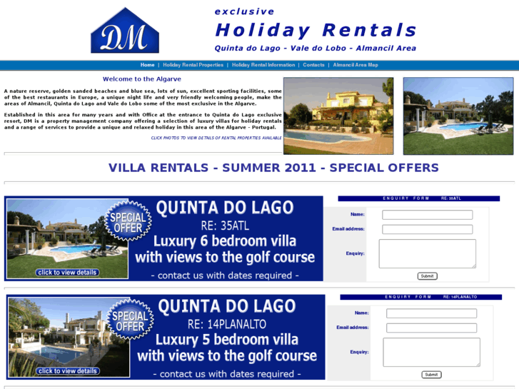 www.dmholidayrentalsalgarve.com