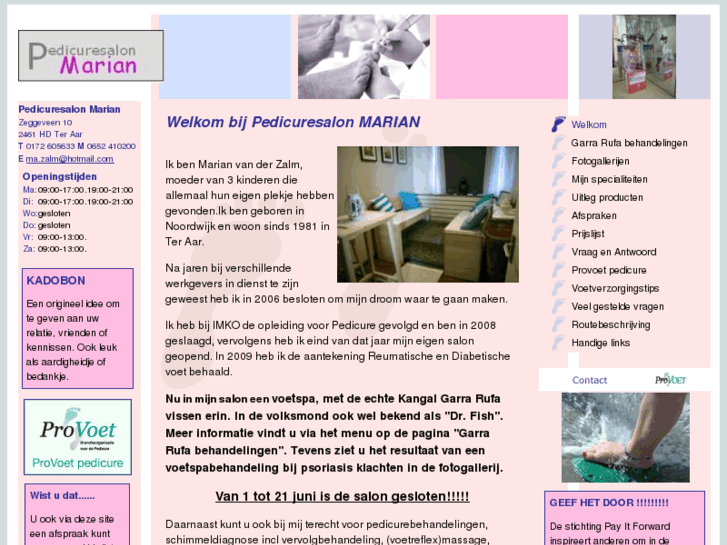 www.pedicuresalonmarian.nl