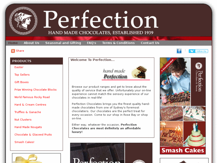 www.perfectionchocolates.com