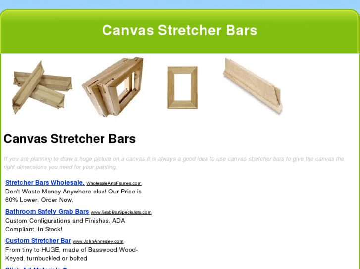 www.canvasstretcherbars.net