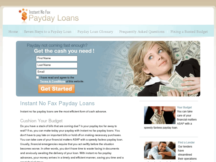 www.instantnofaxpaydayloan.com