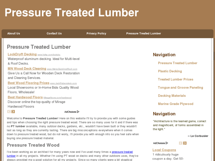 www.pressuretreatedlumber.org