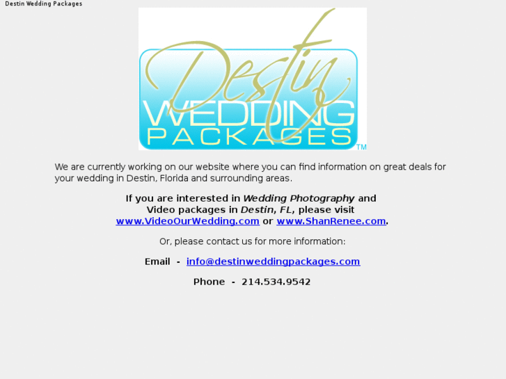 www.destinweddingpackages.com