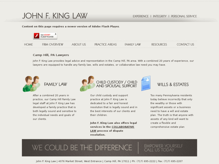 www.johnfkinglaw.com