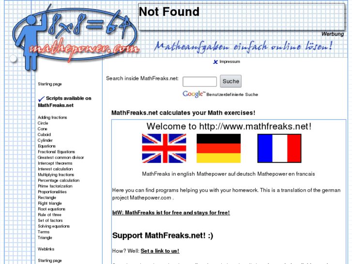 www.mathfreaks.net