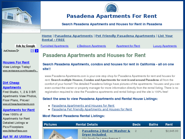 www.pasadena-apartments.com