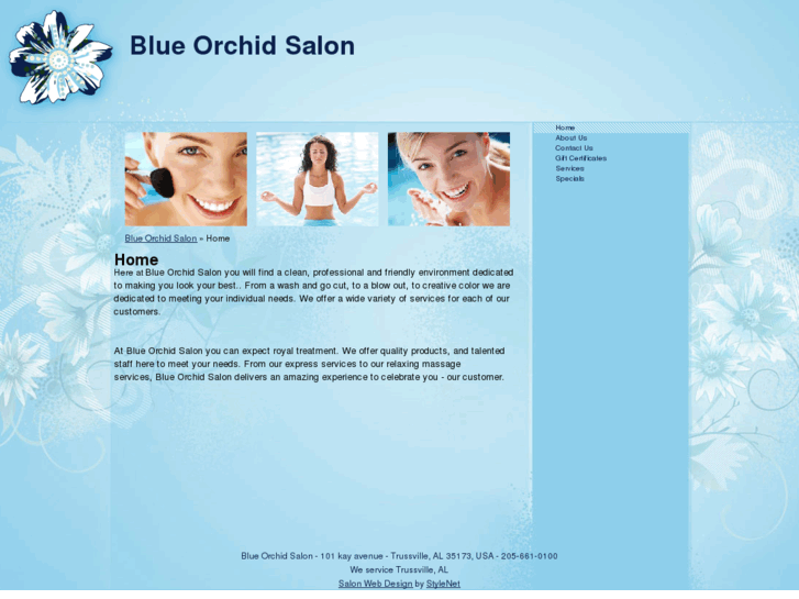 www.theblueorchidsalon.com