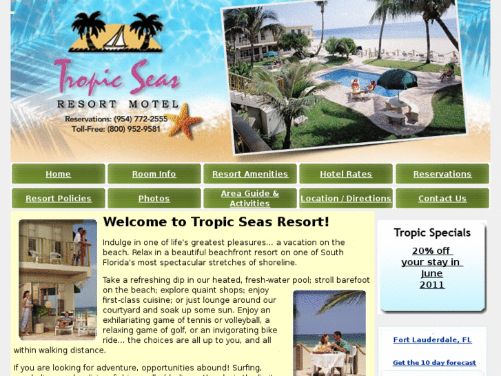 www.tropicseasresort.com