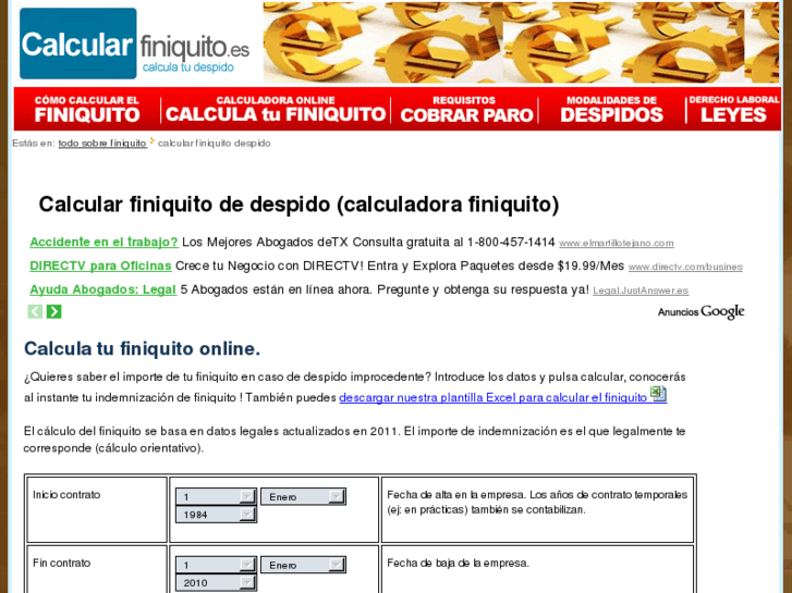 www.calcularfiniquito.es