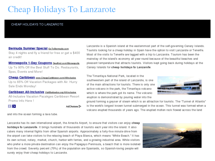 www.cheapholidaystolanzarote.com