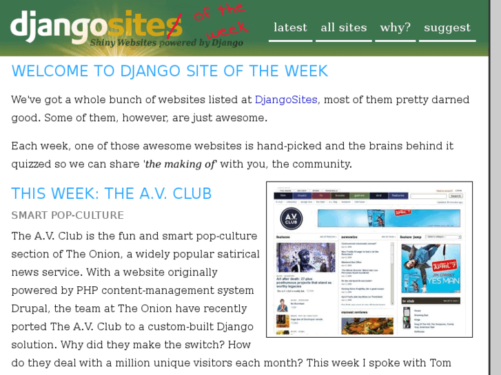 www.djangositeoftheweek.com