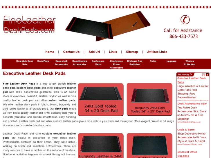 www.fineleatherdeskpads.com