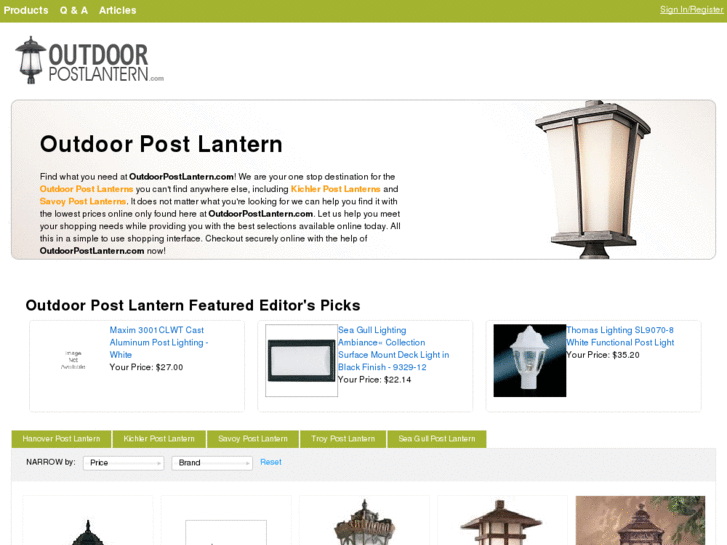 www.outdoorpostlantern.com