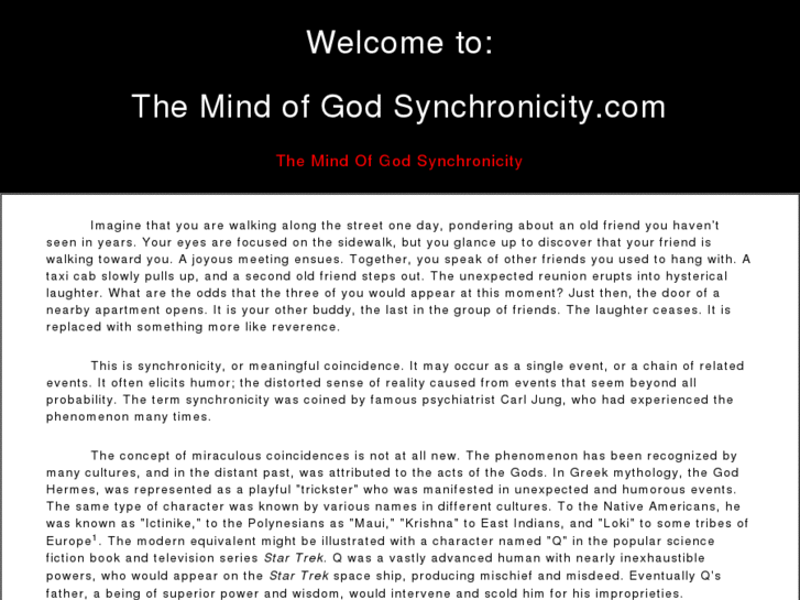 www.themindofgodsynchronicity.com