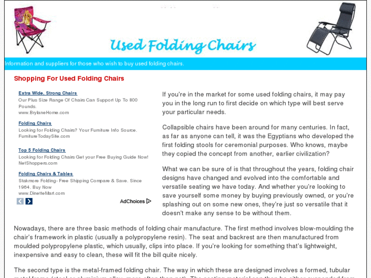 www.usedfoldingchairs.net