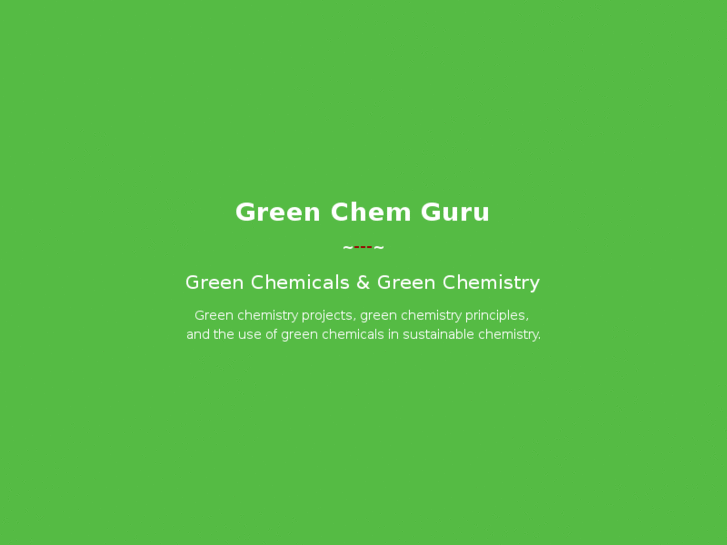 www.greenchemguru.com