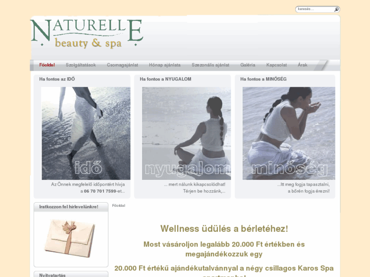 www.naturellebeautyspa.com