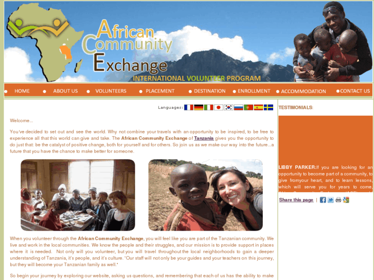 www.africancommunityexchange.org