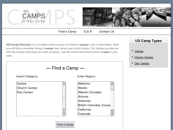 www.allcampsdirectory.com