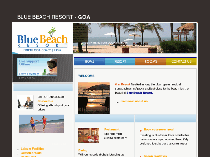 www.bluebeachresortgoa.com