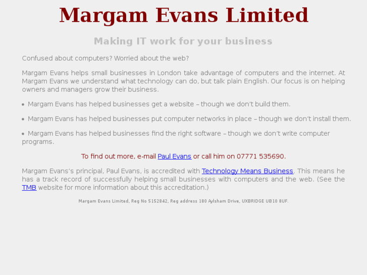 www.margamevans.co.uk