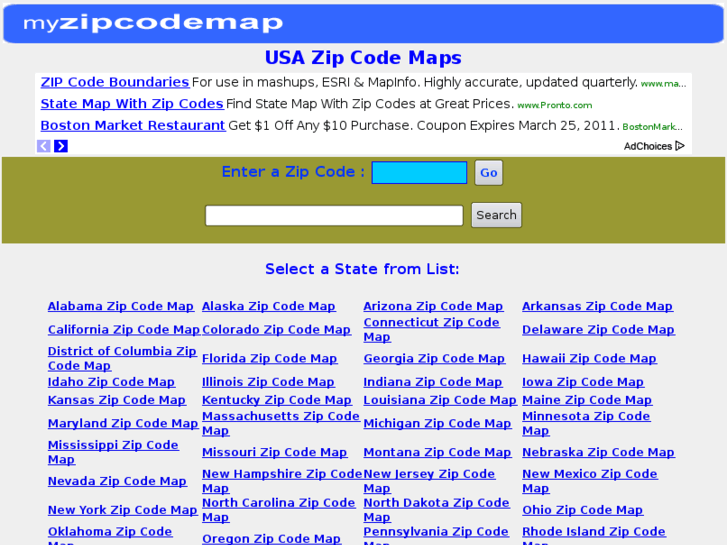 www.myzipcodemap.com