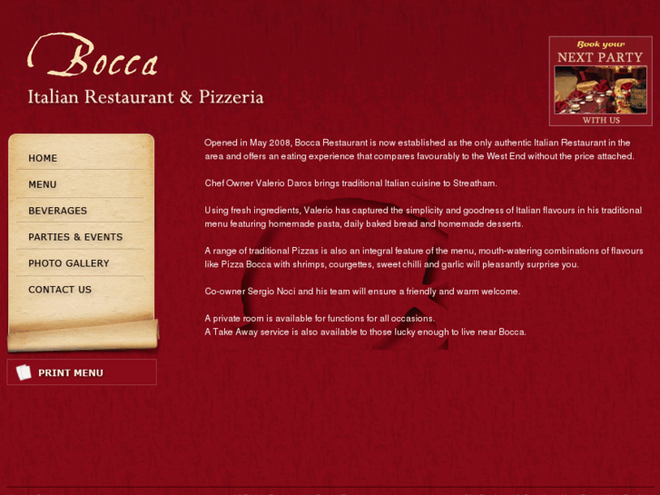 www.boccarestaurant.co.uk