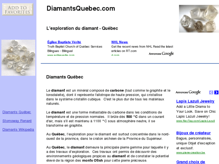 www.diamantsquebec.com